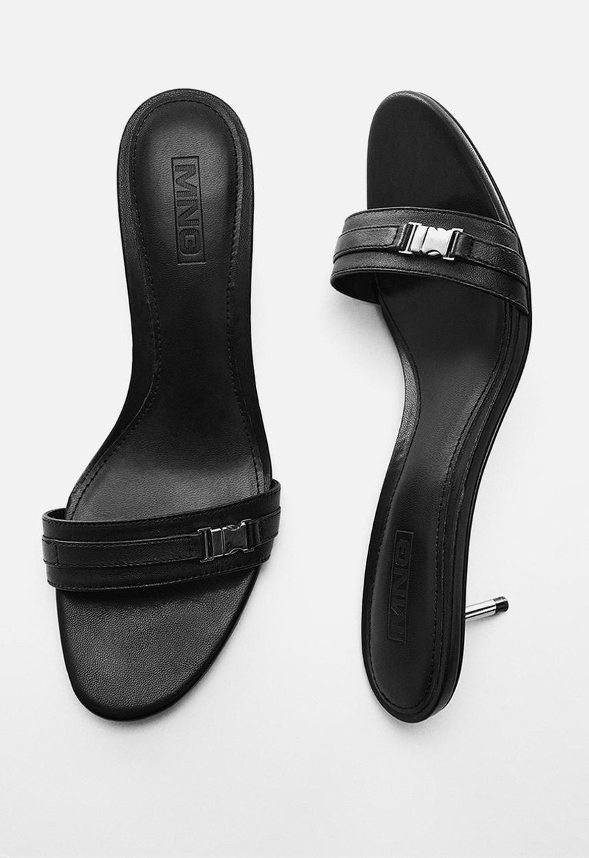 MANGO - Ani kitten heel - black
