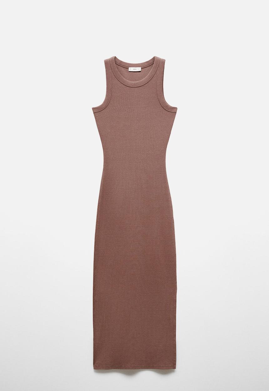 MANGO - Dress dalia - brown