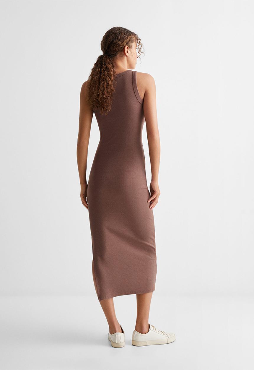 MANGO - Dress dalia - brown