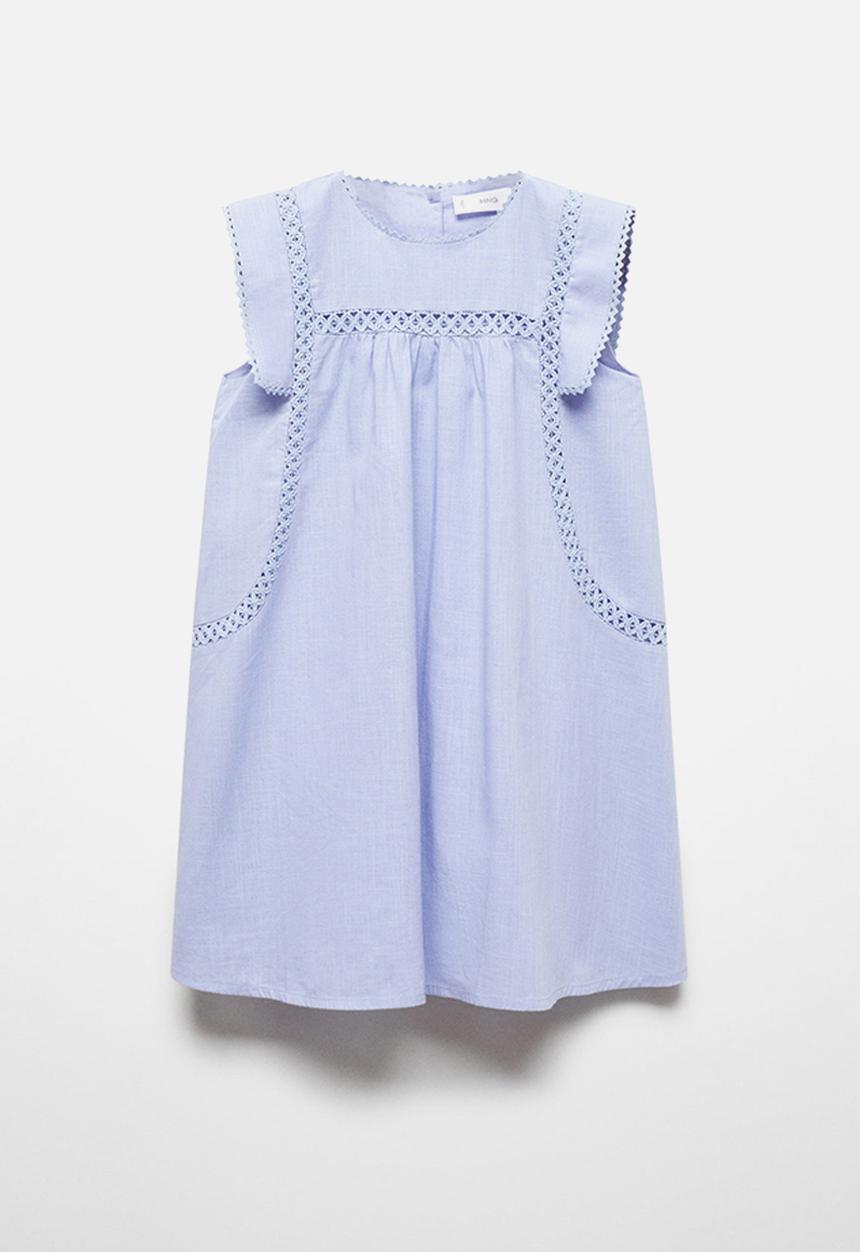 MANGO - Dress ariel - sky-blue