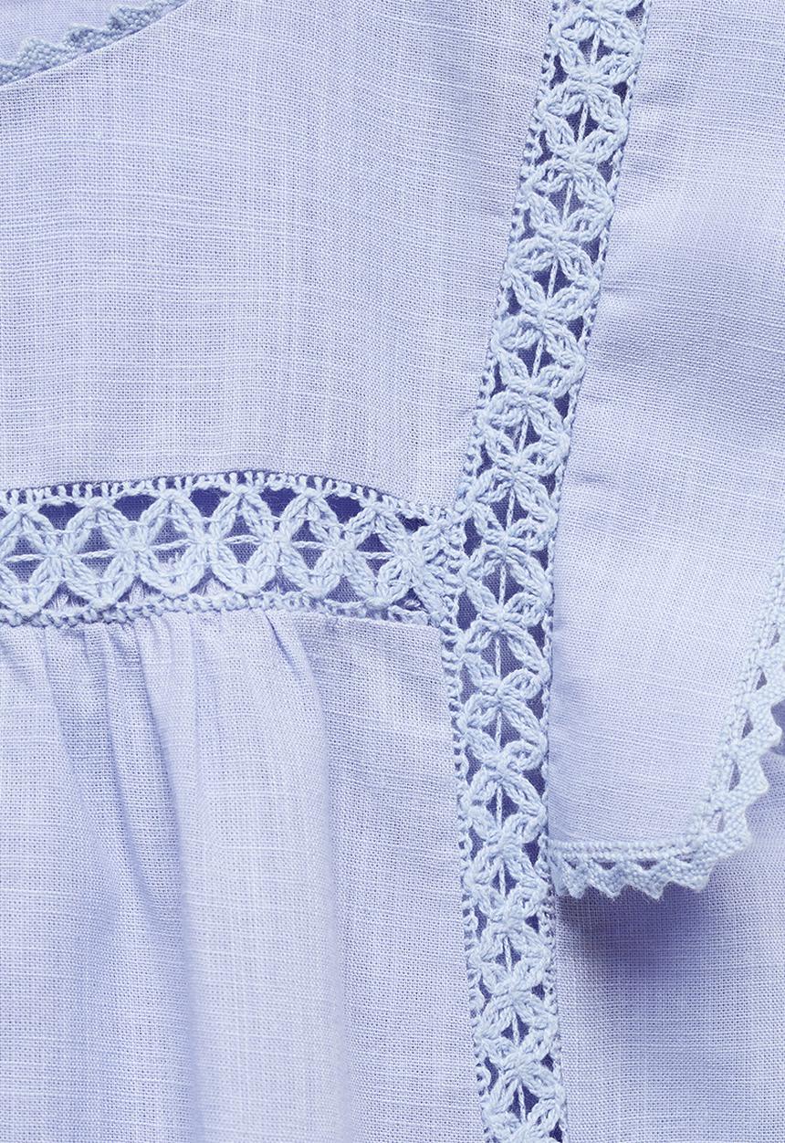 MANGO - Dress ariel - sky-blue