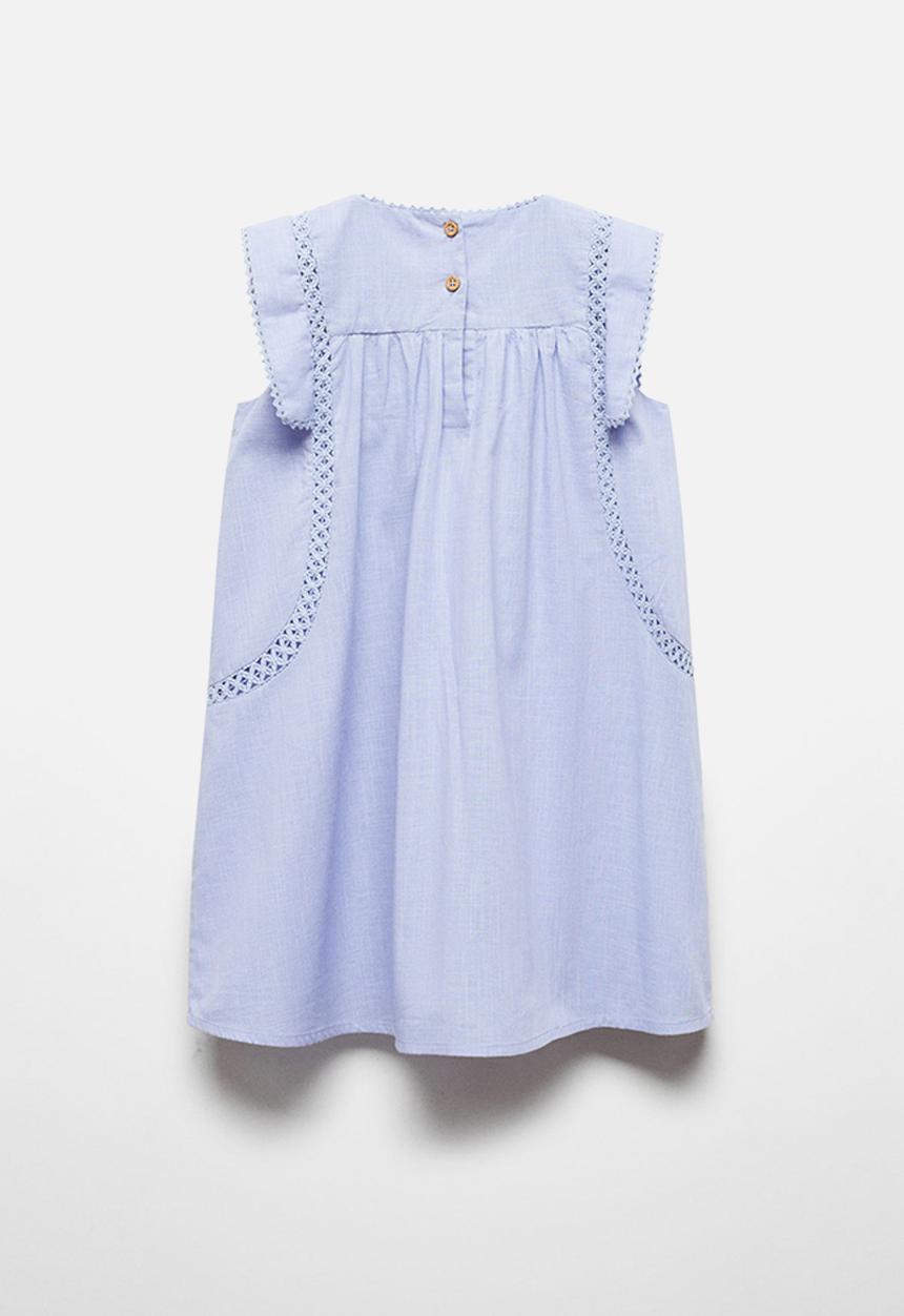 MANGO - Dress ariel - sky-blue