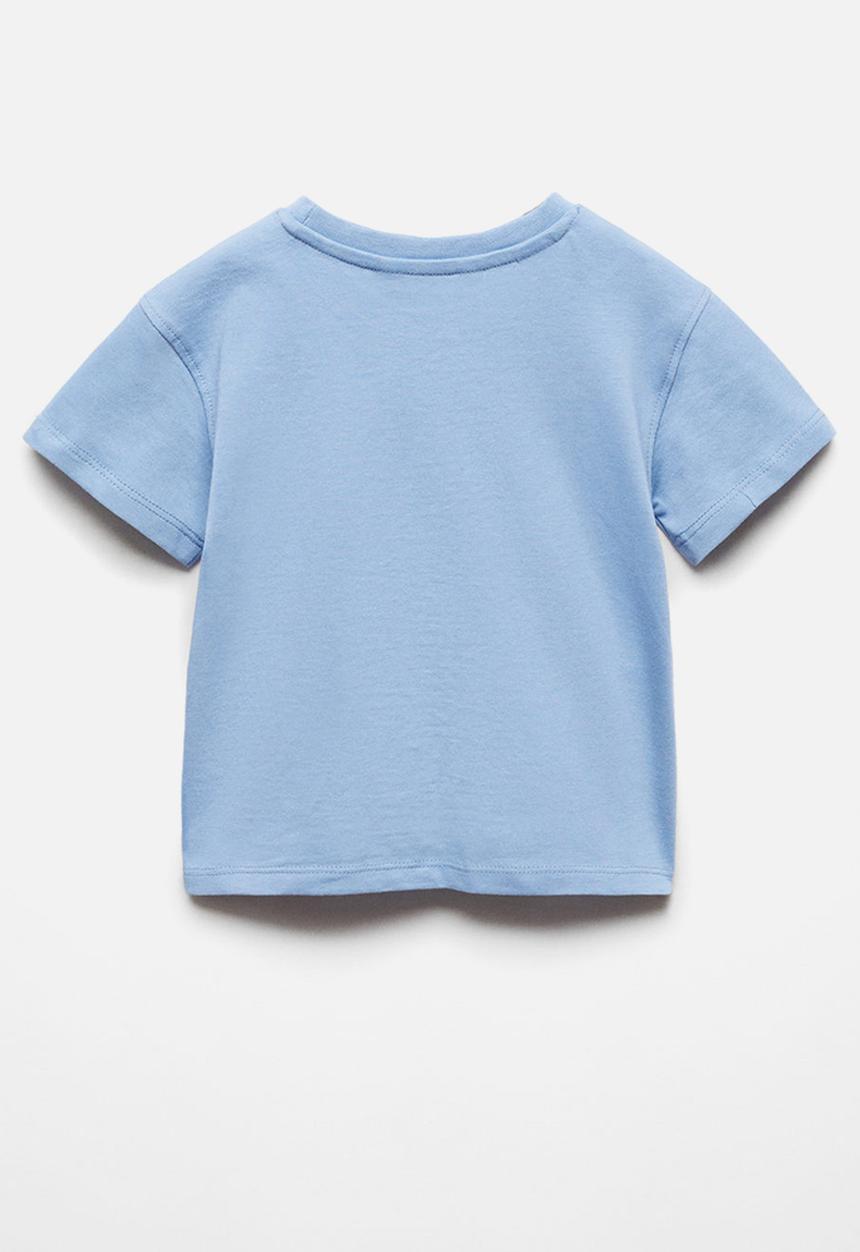 MANGO - T-shirt lobster - blue