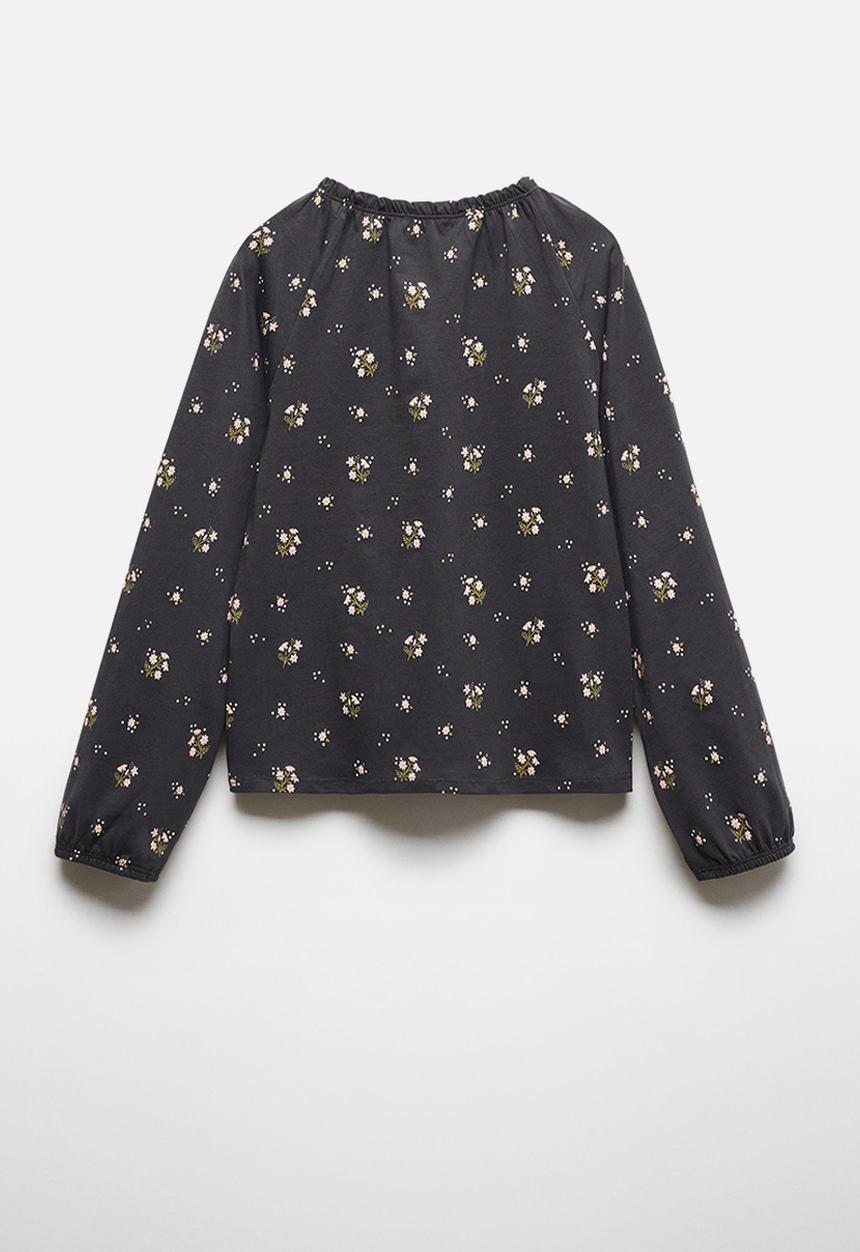 MANGO - T-shirt norma - charcoal