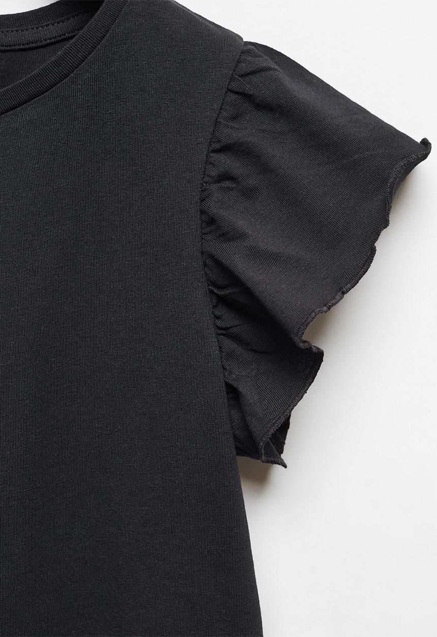 MANGO - T-shirt soft - black