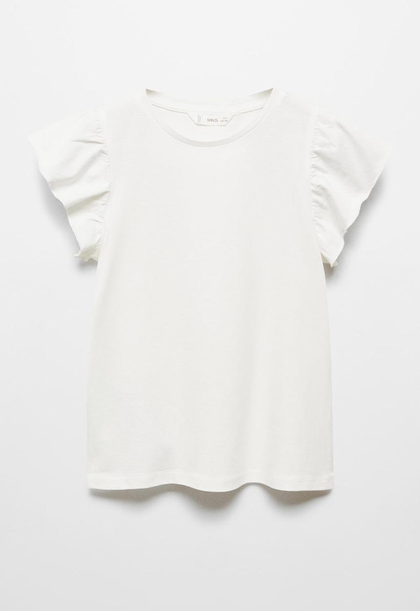 MANGO - T-shirt soft - offwhite