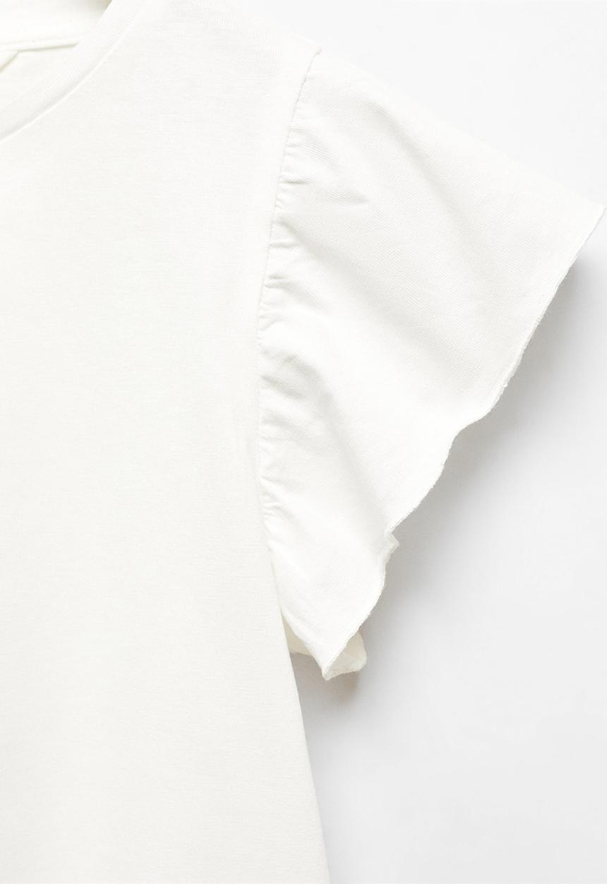 MANGO - T-shirt soft - offwhite