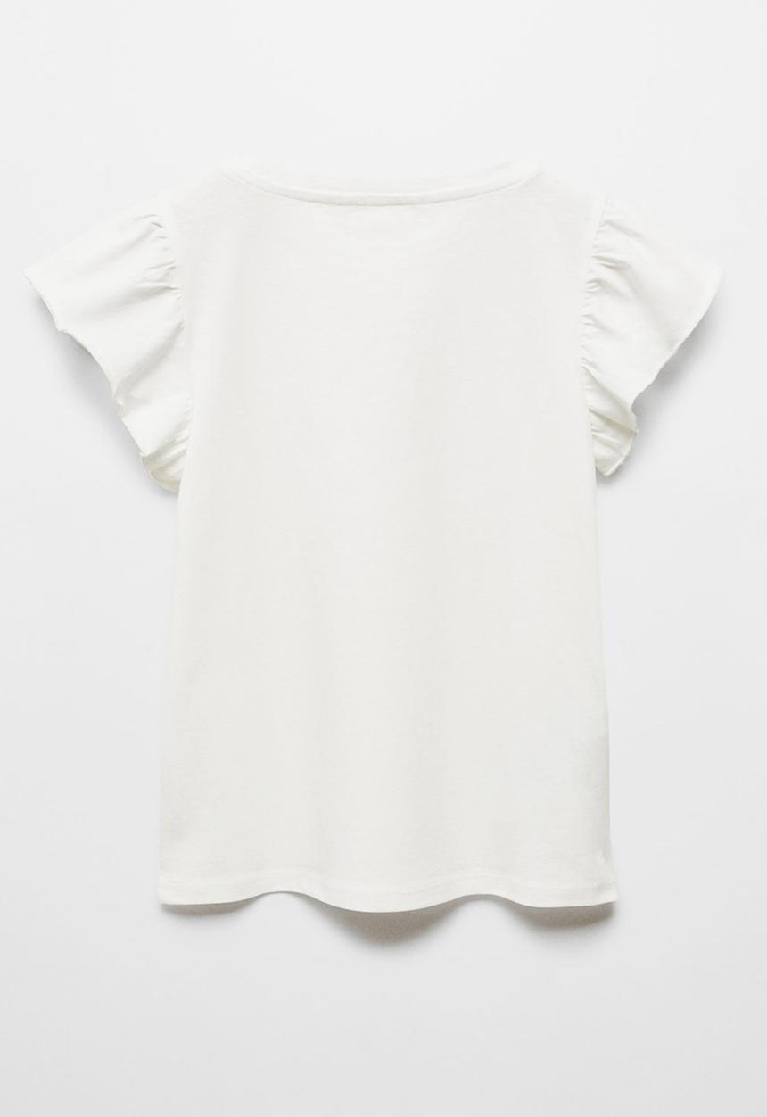 MANGO - T-shirt soft - offwhite