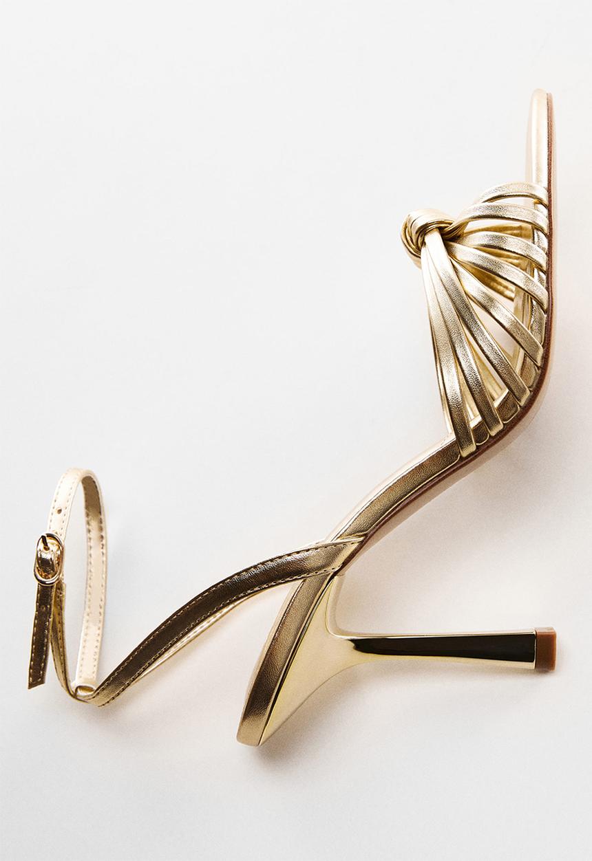 MANGO - Noto 1 strappy heel - gold
