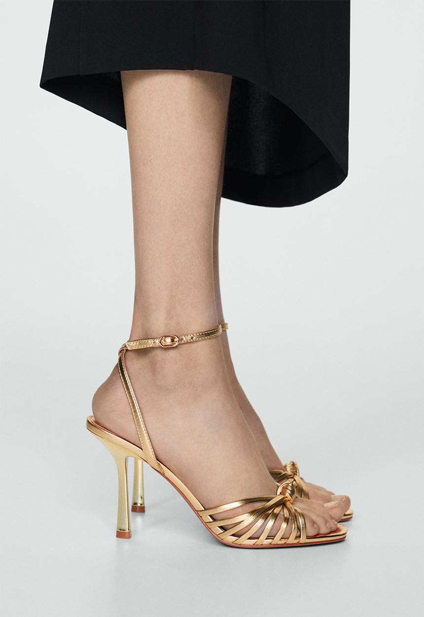 MANGO - Noto 1 strappy heel - gold