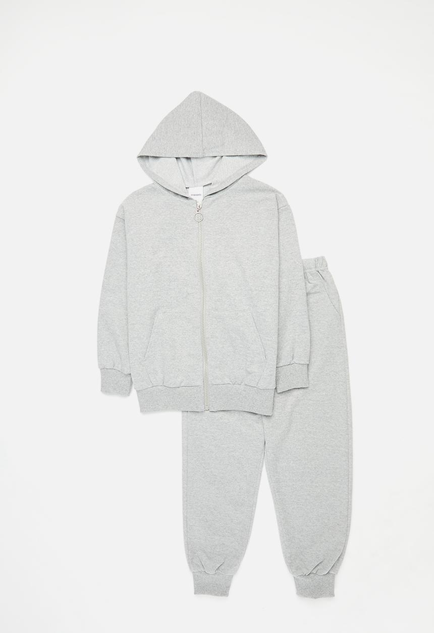 Pop Candy - Hooded tracksuit set - grey