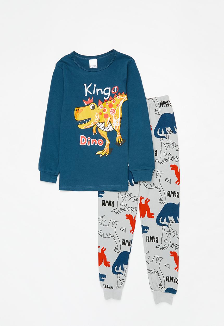 Pop Candy - Printed pj set - light & dark blue