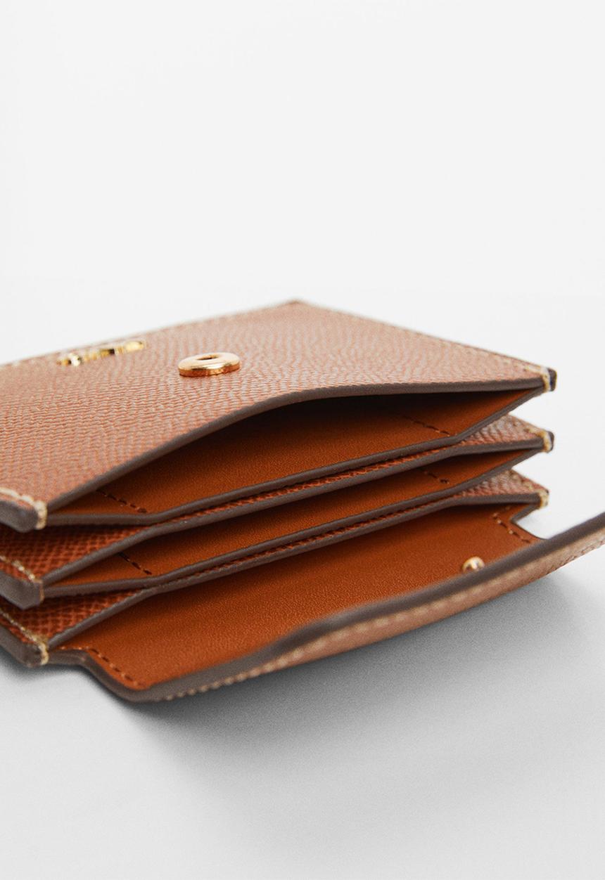 MANGO - Card holder m socorro - medium brown