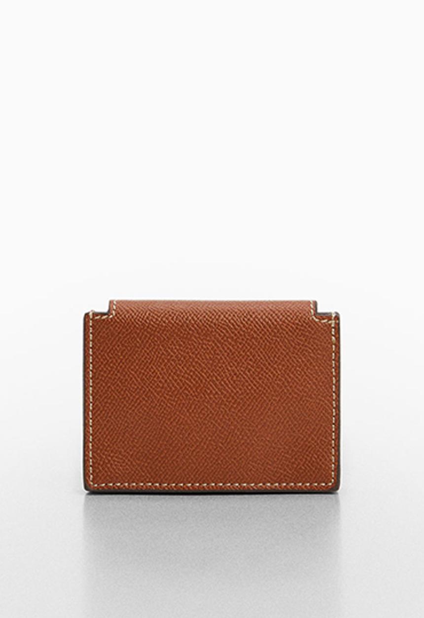 MANGO - Card holder m socorro - medium brown