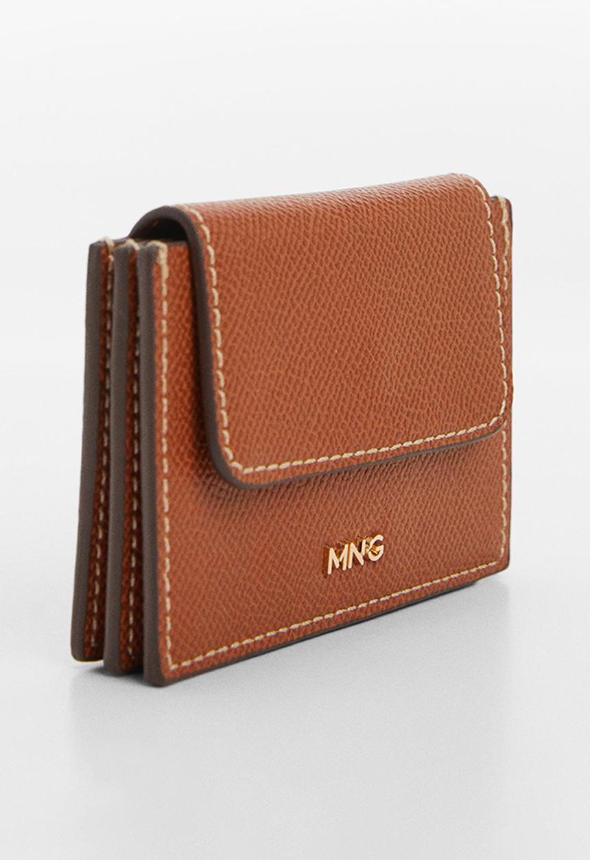MANGO - Card holder m socorro - medium brown