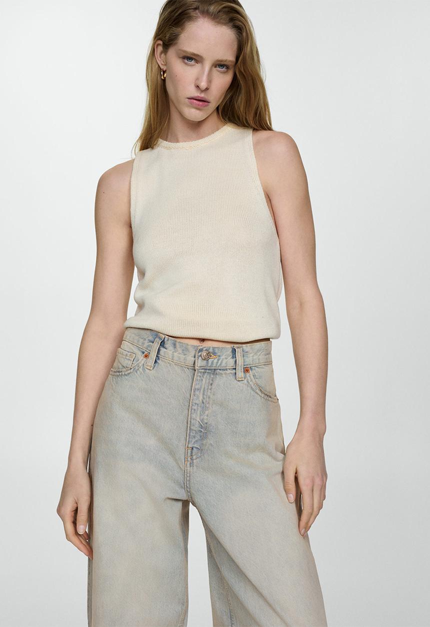 MANGO - Jeans denver - open-blue