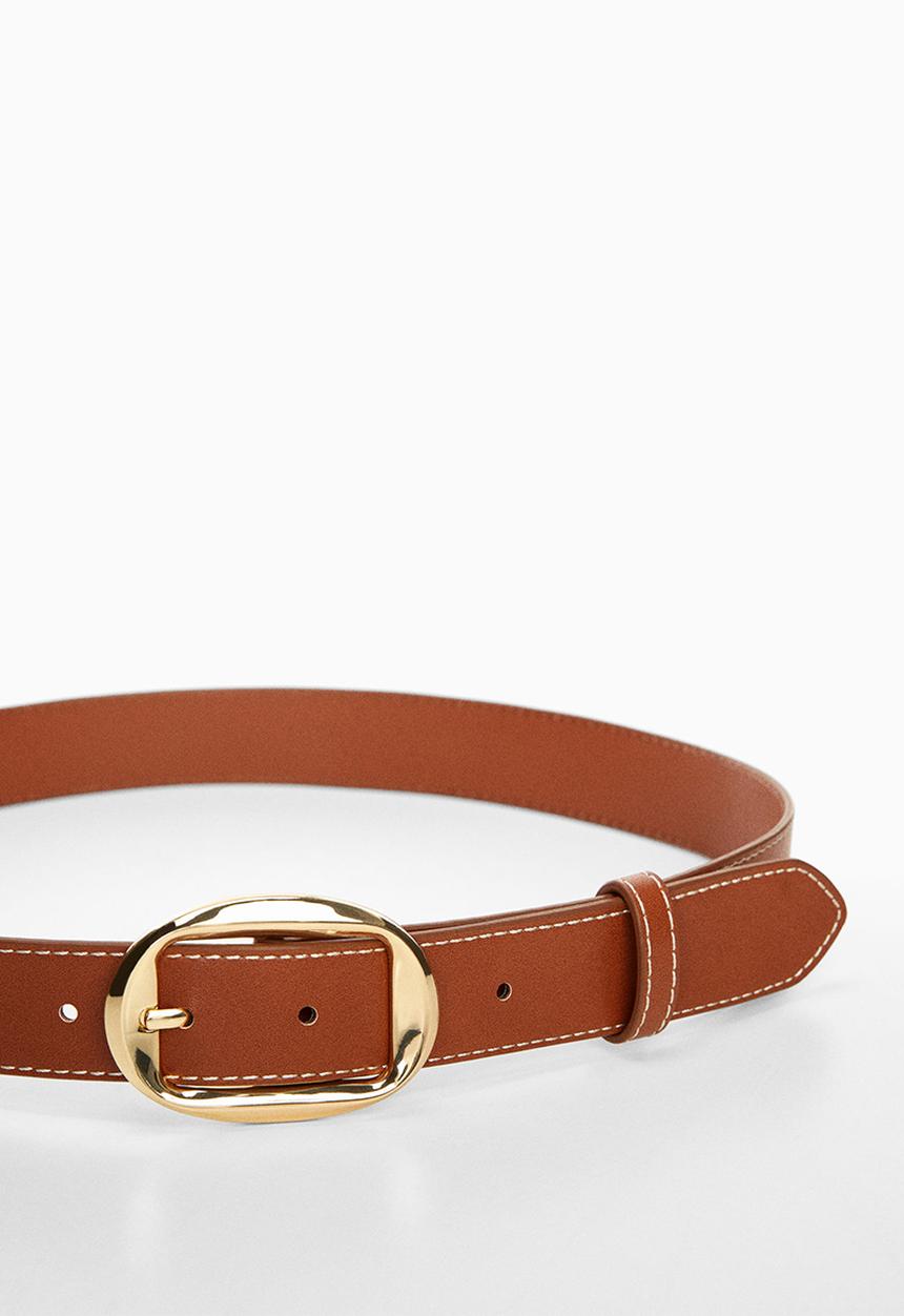 MANGO - Belt bile - brown