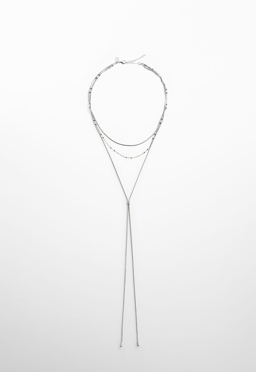 MANGO - Necklace fancy - silver