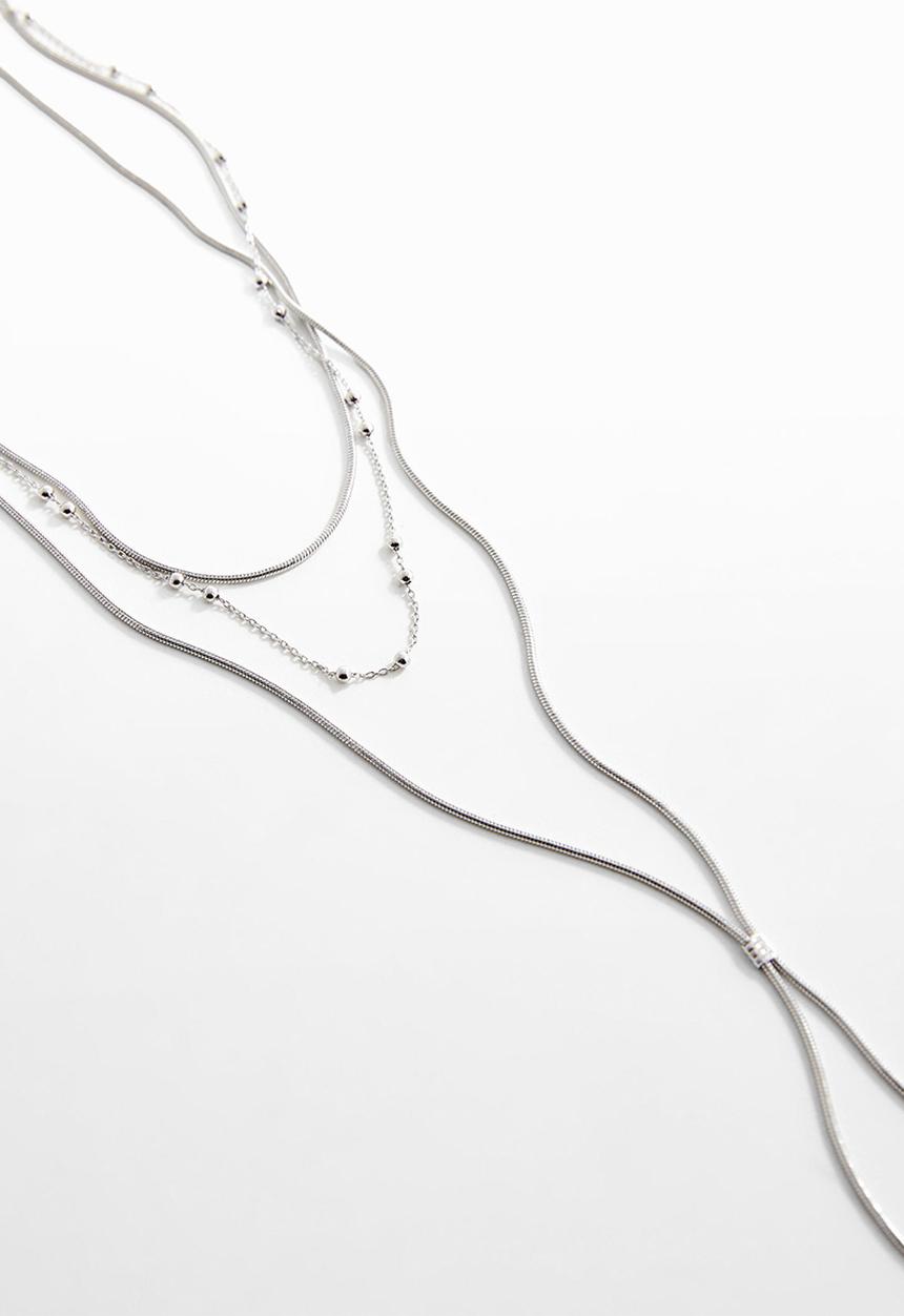 MANGO - Necklace fancy - silver