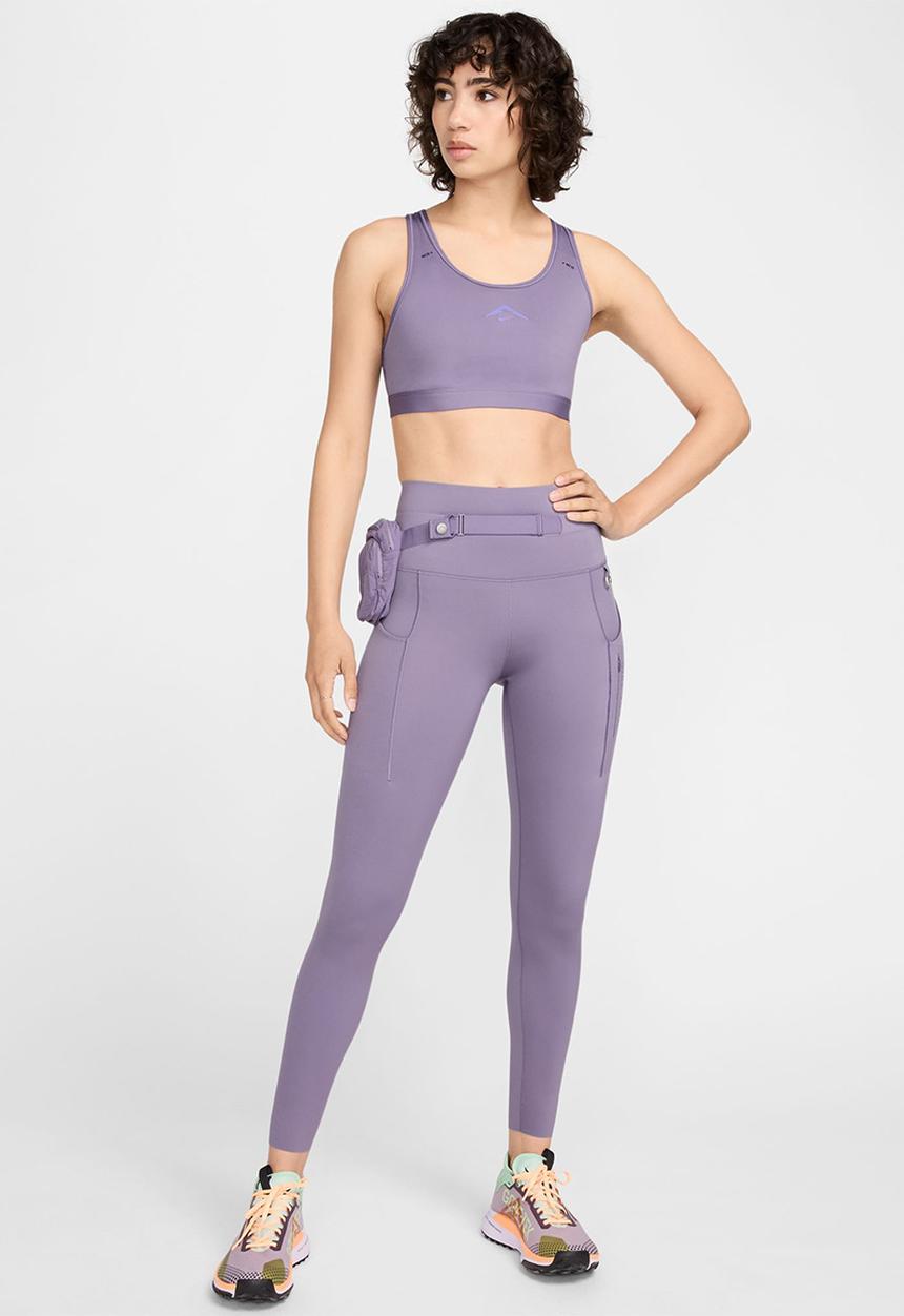Nike - Nike Trail Women's Firm-Support 7/8 Leggings - Lilac Bloom