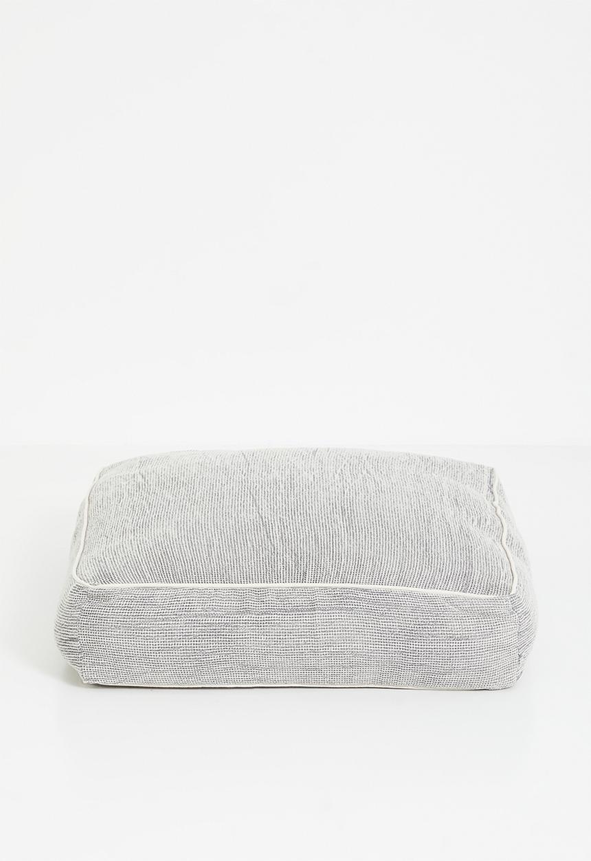 Sixth Floor - Waffle Floor Cushion - Grey