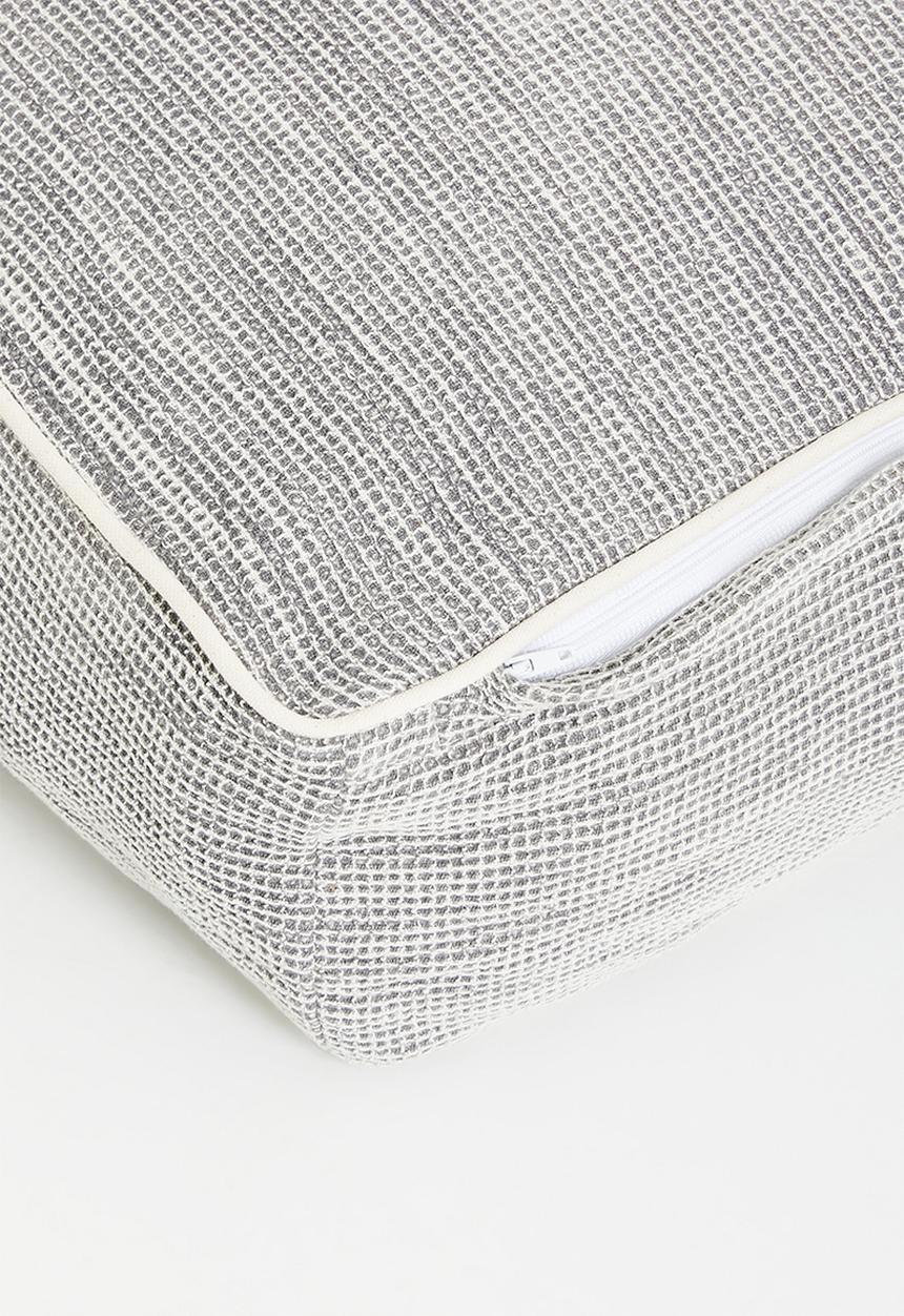 Sixth Floor - Waffle Floor Cushion - Grey