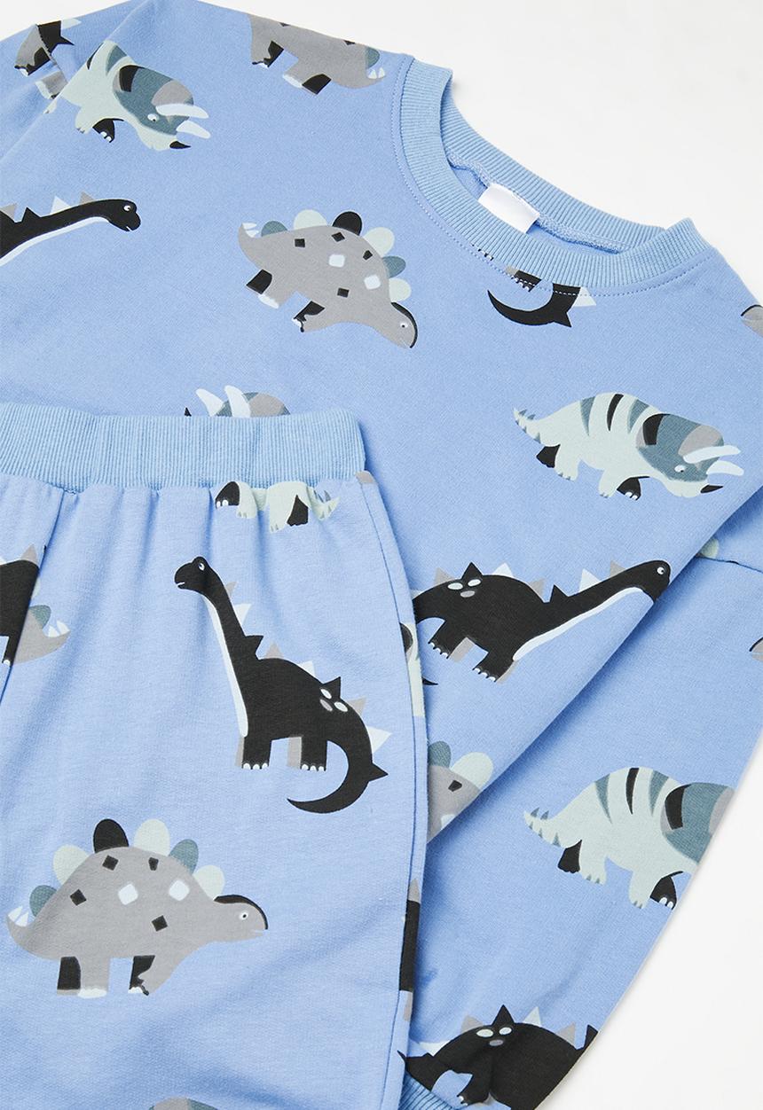 Pop Candy - Printed sweat top and pants set - blue