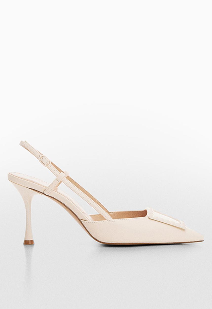MANGO - Tone slingback court - light beige