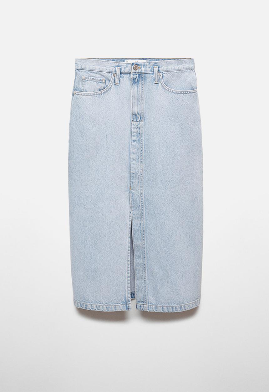 MANGO - Skirt soleil - open-blue