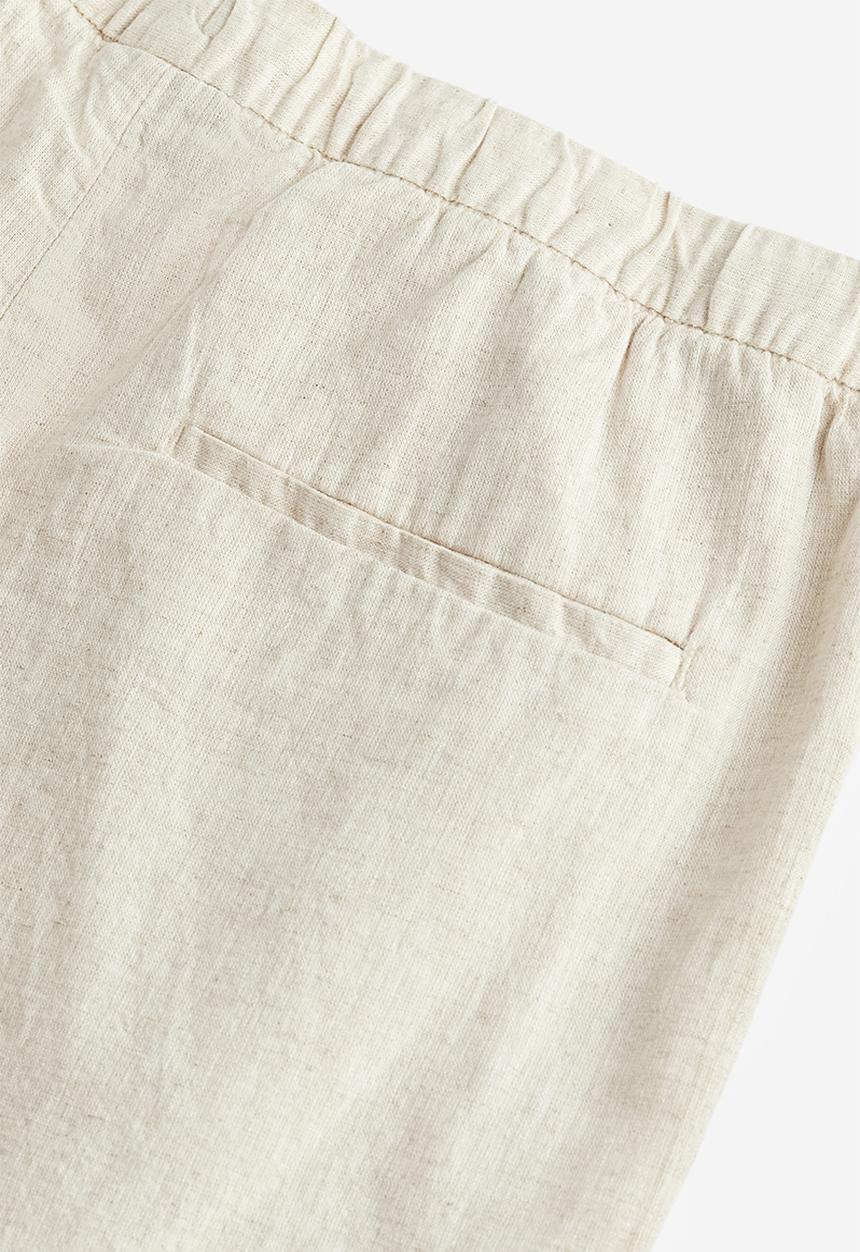 H&M - Regular fit linen-blend shorts - light beige