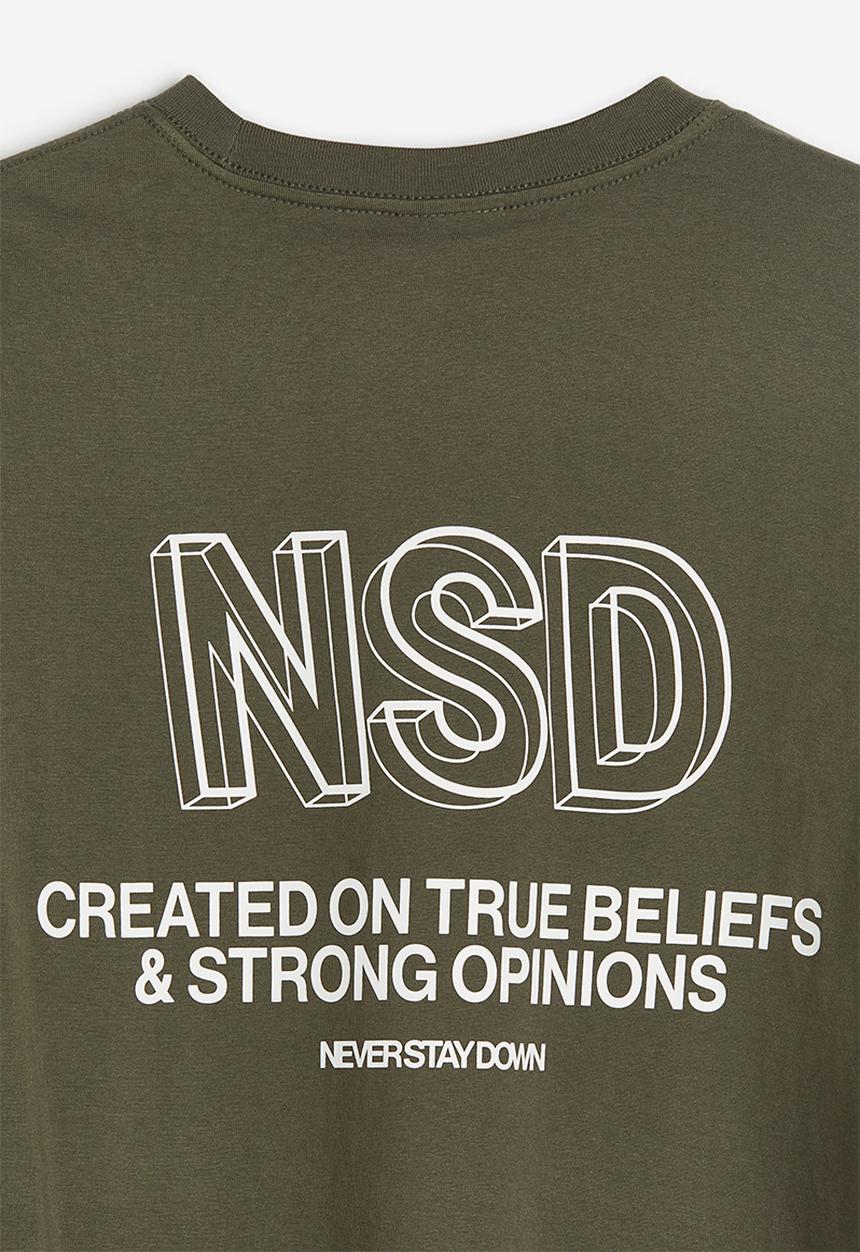 H&M - Loose fit T-shirt - khaki green nsd