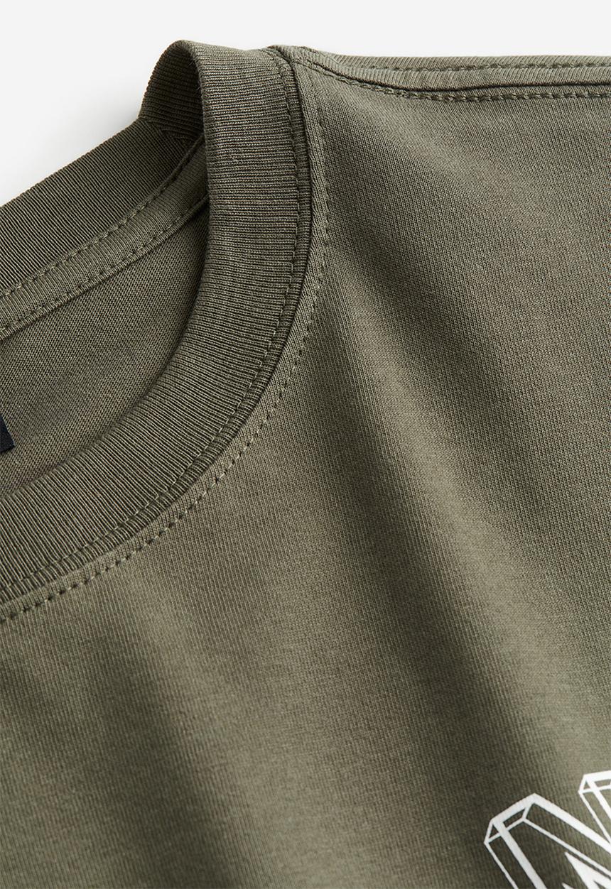 H&M - Loose fit T-shirt - khaki green nsd