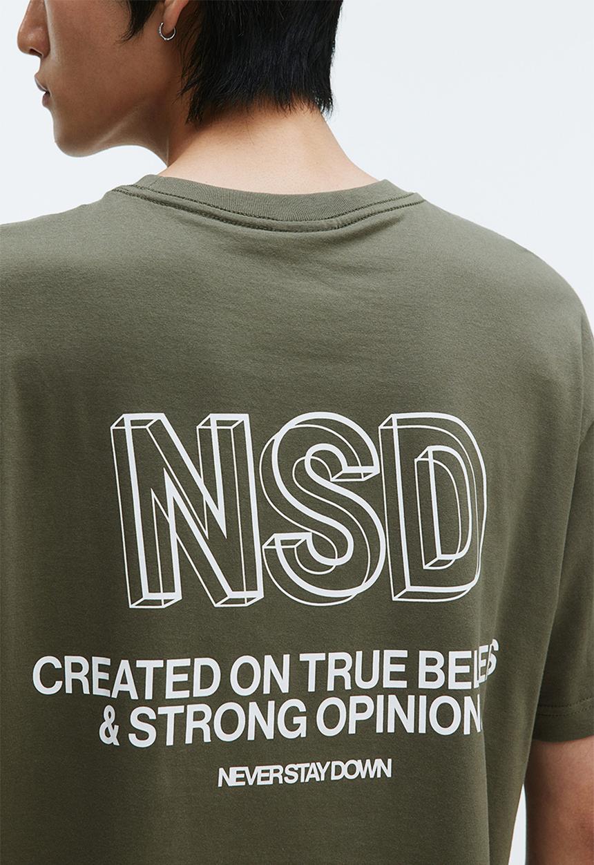H&M - Loose fit T-shirt - khaki green nsd