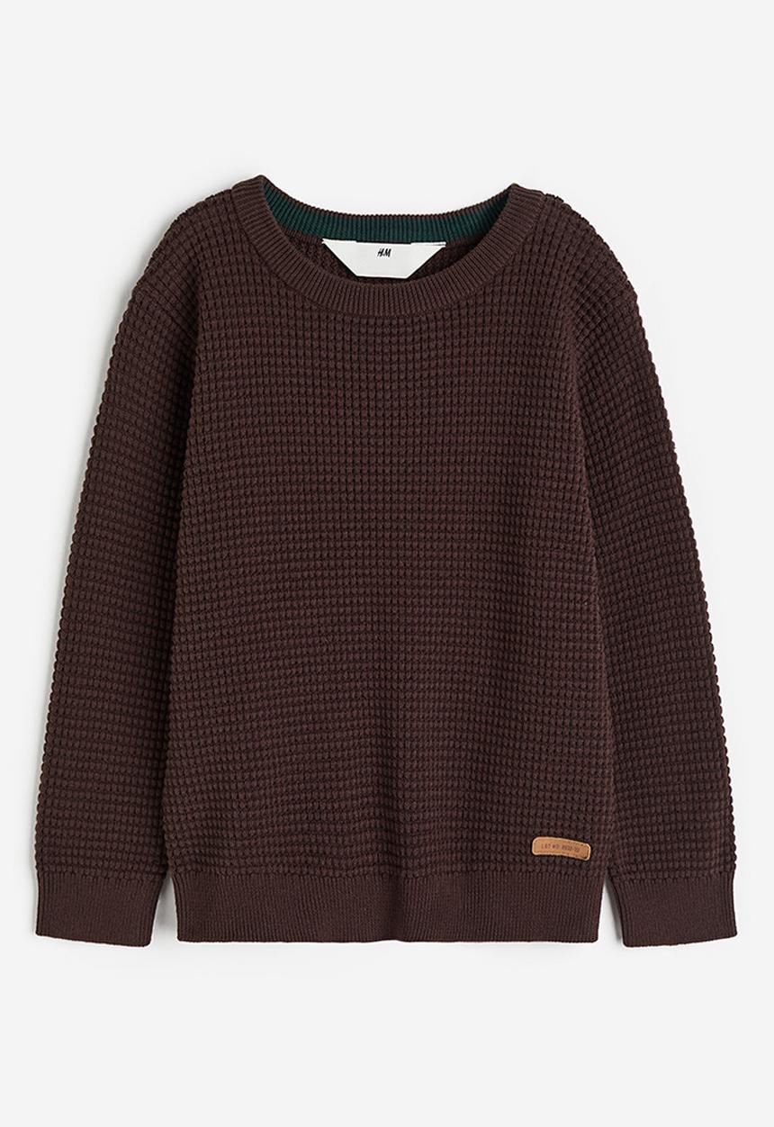 H&M - Waffle-knit jumper - brown