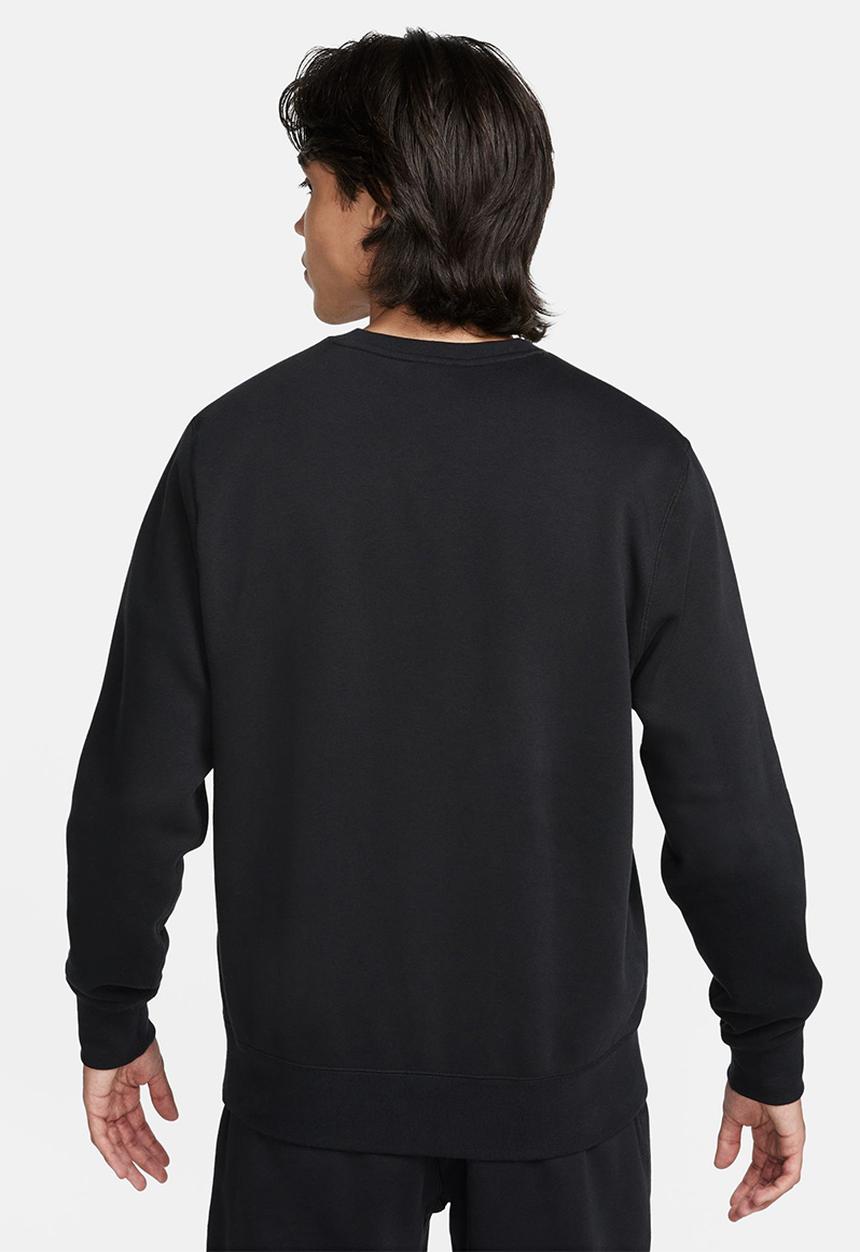 Nike - M Nike Club Bb Crew Arch Gx - Black & Safety Orange
