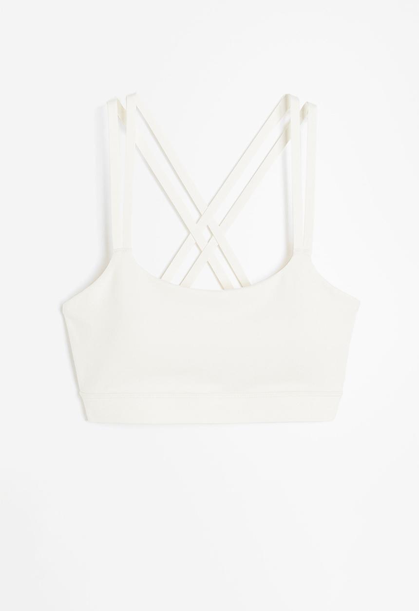 H&M - Softmove™ light support sports bra - white