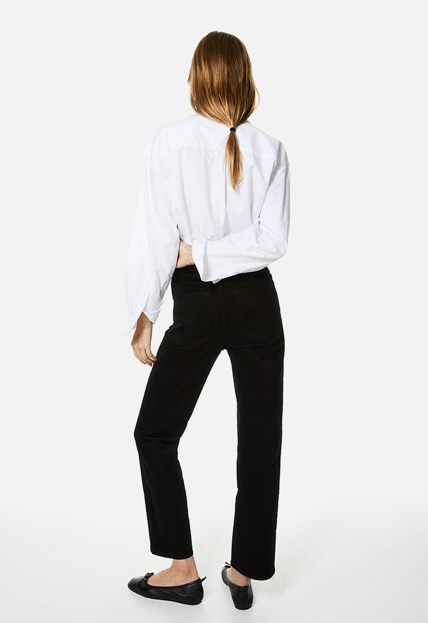 H&M - Corduroy trousers - black