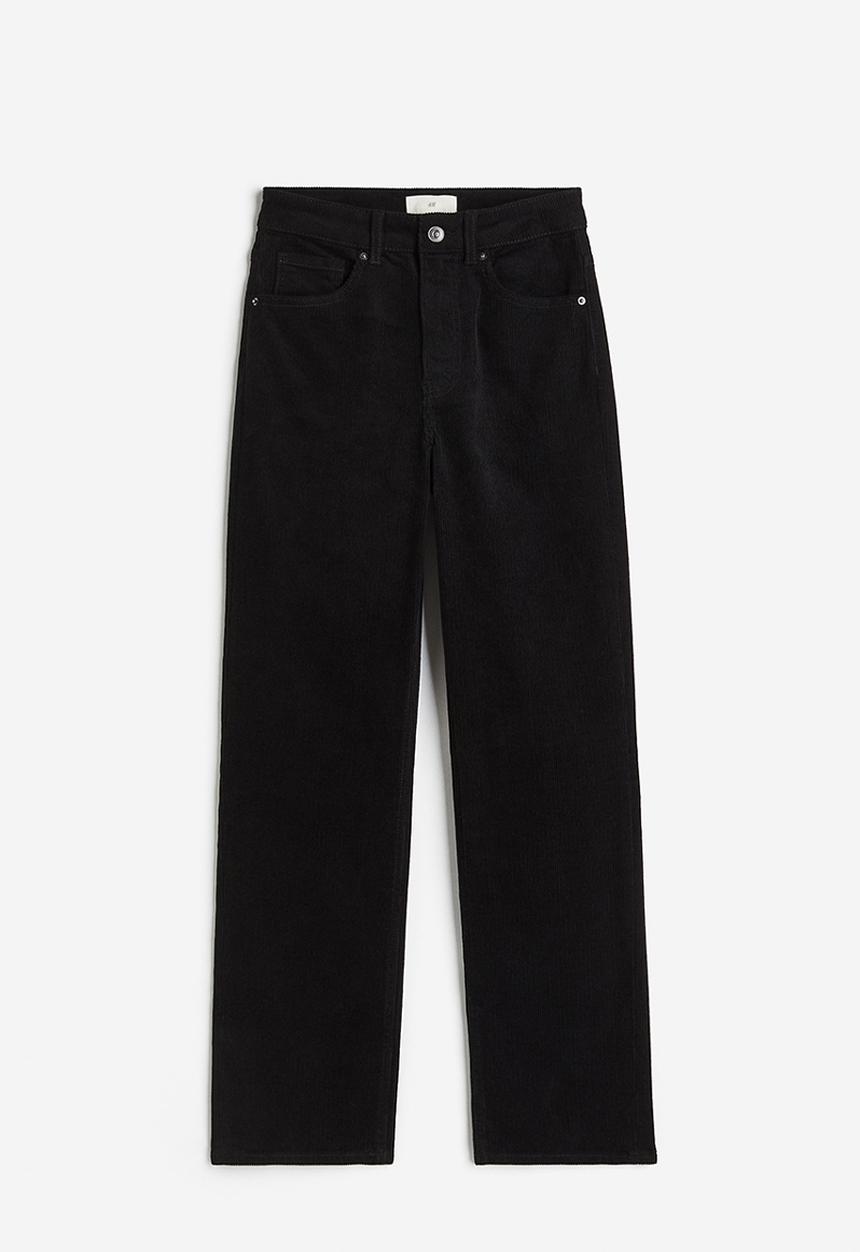 H&M - Corduroy trousers - black