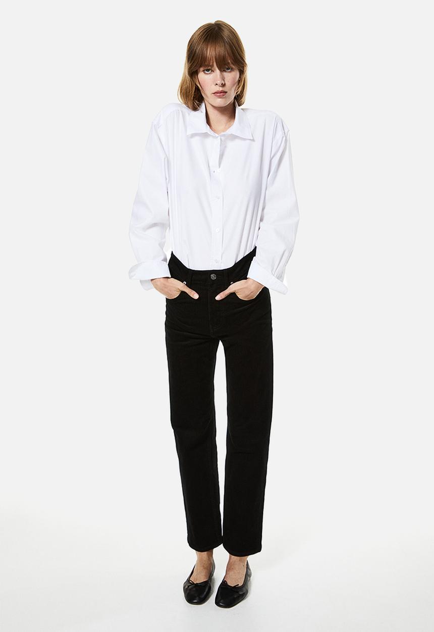 H&M - Corduroy trousers - black