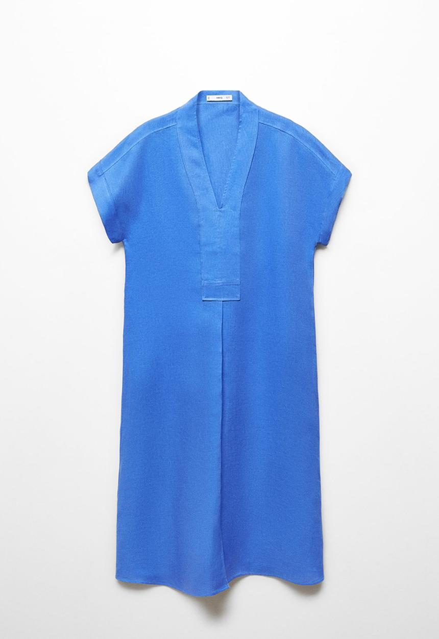 MANGO - Dress ordago-a - medium blue