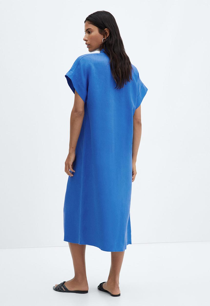 MANGO - Dress ordago-a - medium blue
