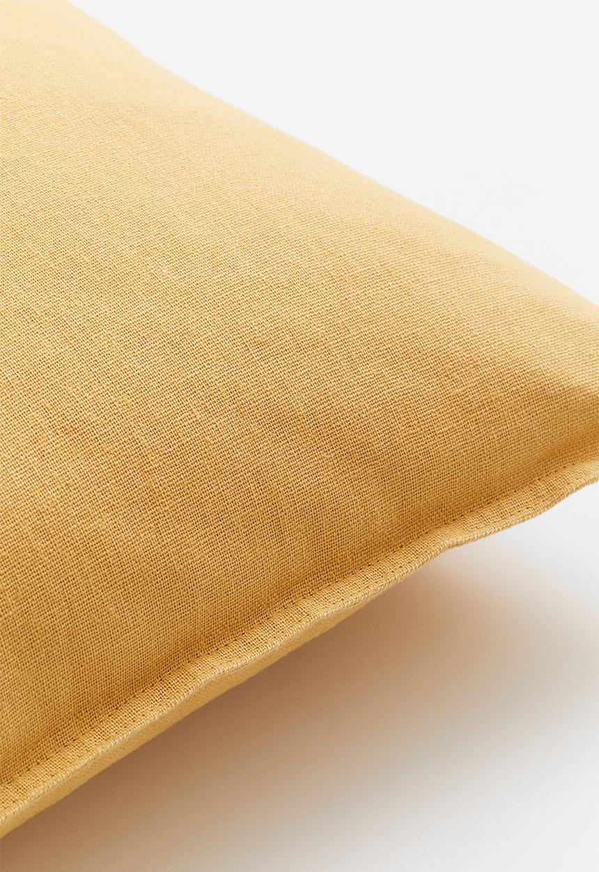 H&M - Linen-blend cushion cover - yellow