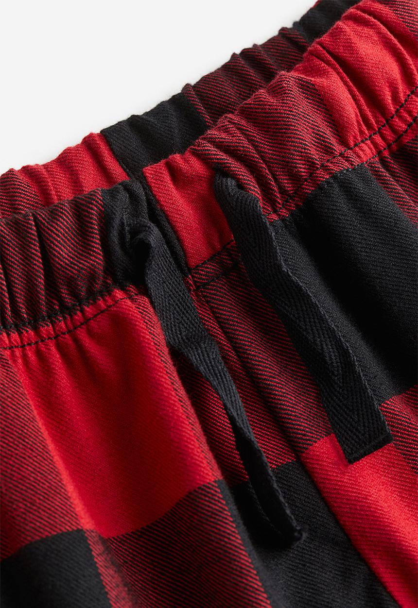 H&M - Cotton pyjama bottoms - red checked 