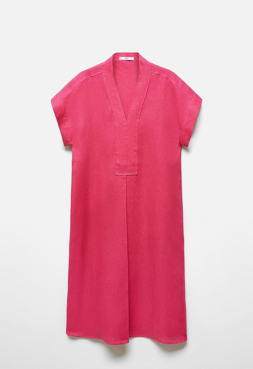 MANGO - Dress ordago-a - bright pink