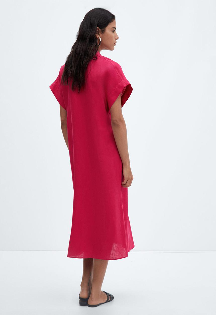 MANGO - Dress ordago-a - bright pink