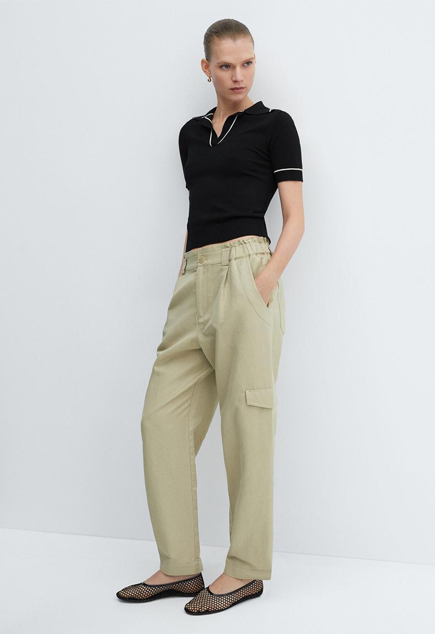 MANGO - Sweater vert - black