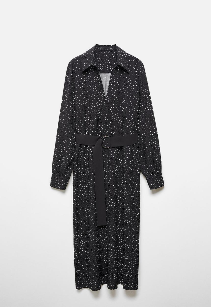MANGO - Dress apple - black