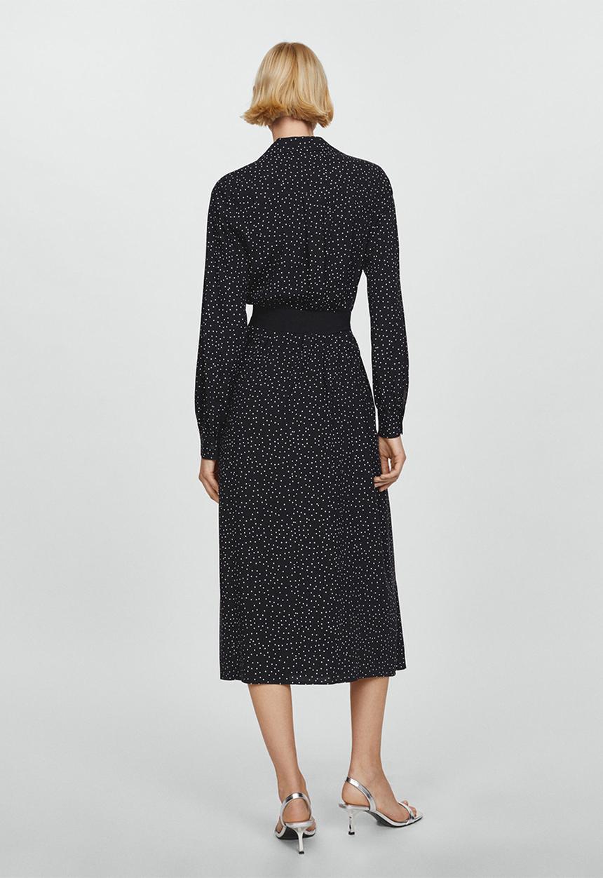 MANGO - Dress apple - black