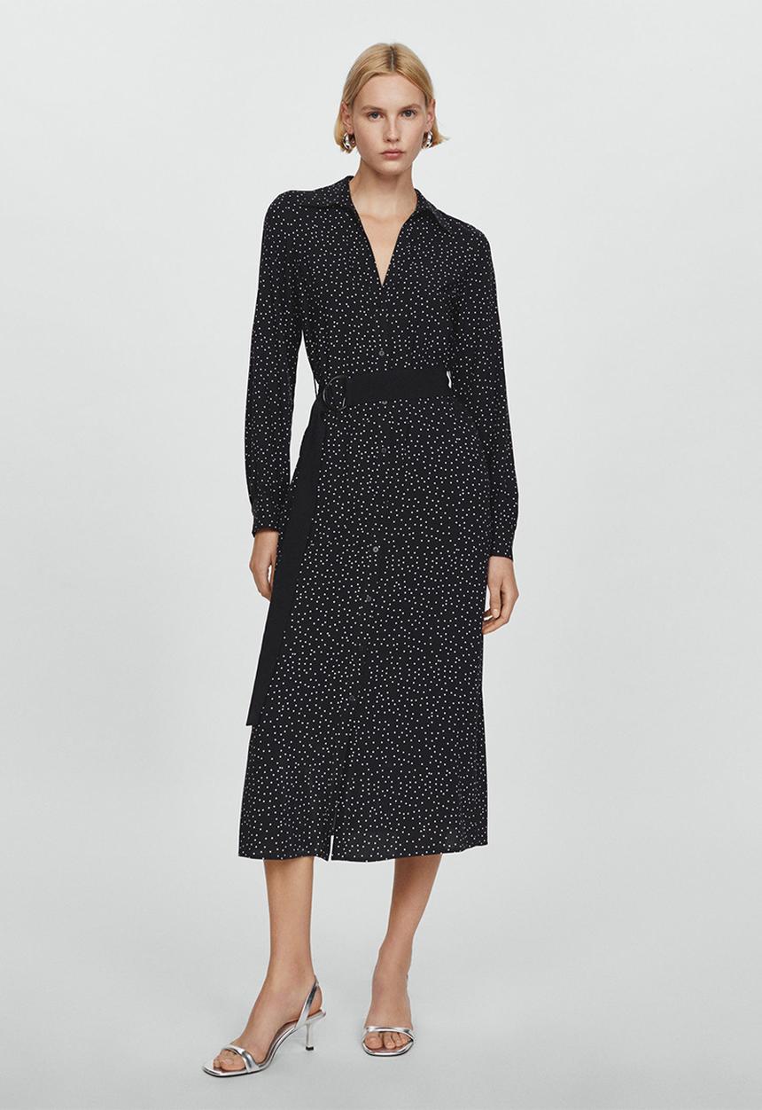 MANGO - Dress apple - black