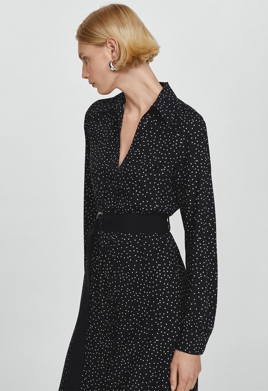 MANGO - Dress apple - black